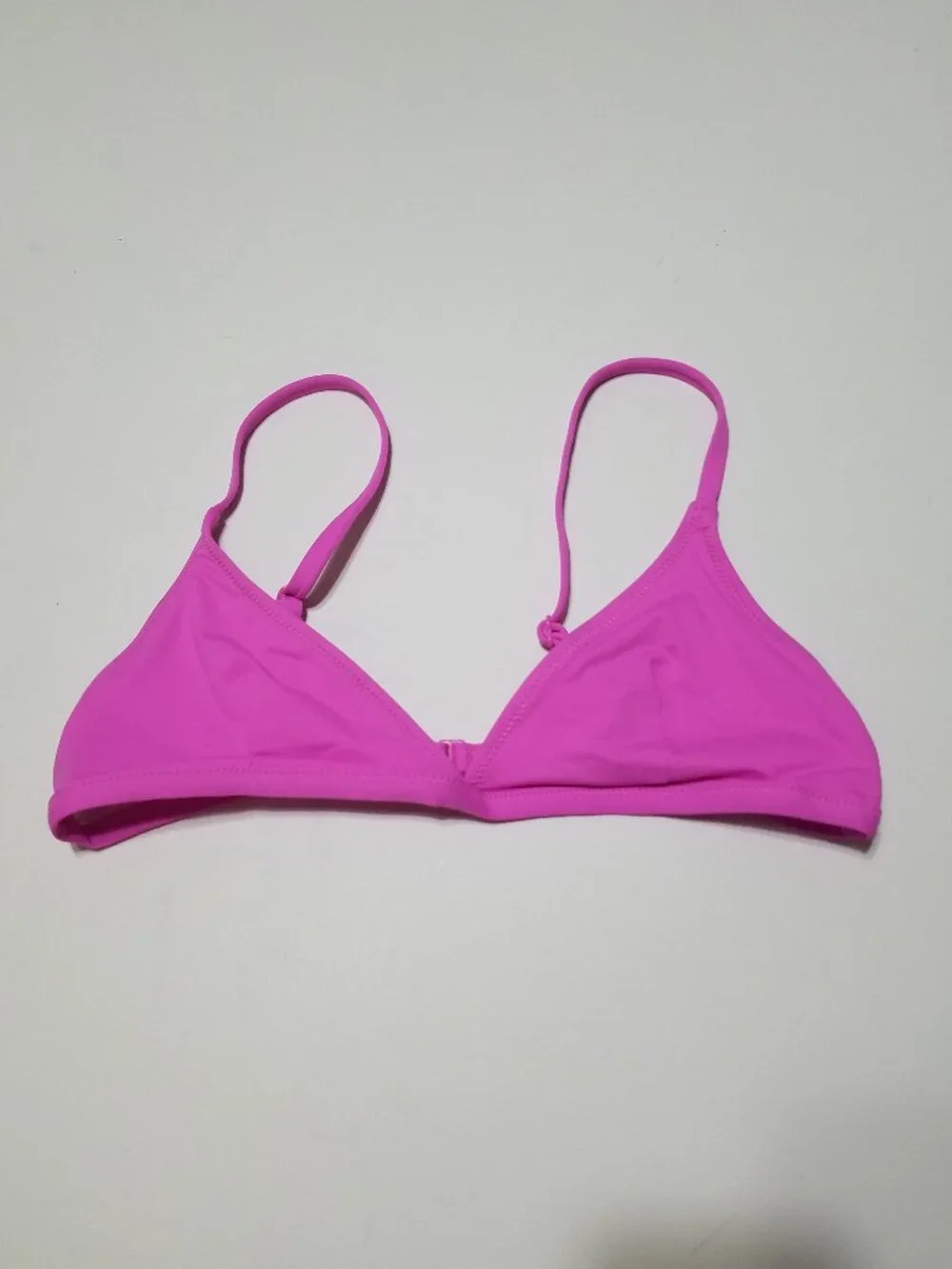 Like New SKIMS Pink Swim Triangle Bikini Top Size L